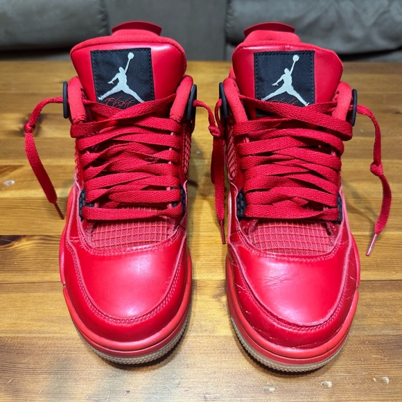 Jordan 4 Retro Fire Red Singles Day (2018) Women’s 8/Youth 6.5 - Picture 1 of 7
